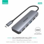 AMAZE A325 5-IN-1 TYPE C MULTIFUNCTION HUB 4K@60HZ - BIS
