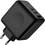 QCY GN203 65W Dual-Port GaN Charger - Black - GC