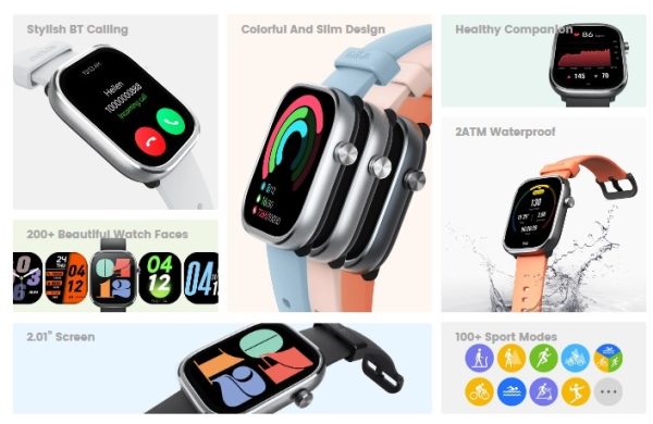 Mibro C4 Smart Watch - Dark Grey - OP - Image 2