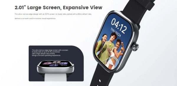 Mibro C4 Smart Watch - Dark Grey - OP - Image 3