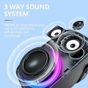 Tronsmart Halo 100 Party Portable Speaker - Blue - BB - Image 6