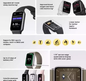 Mi Band 9 Pro Global - Black - Image 2
