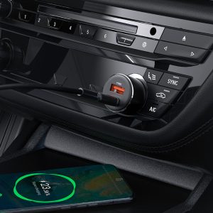 Acefast B12 60W Fast Charge Car Charger - Black - Image 5