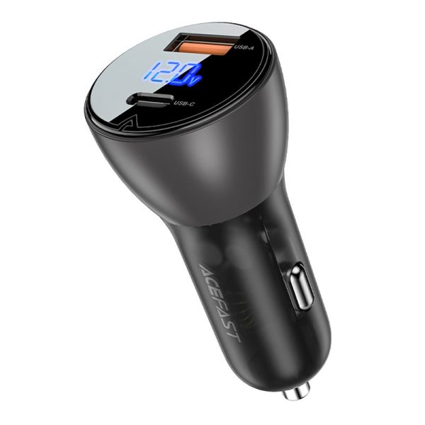 acefast-b6-car-charger-63w-usb-a-usb-c-with-digital-display Acefast B6 63W Best Price in Pakistan