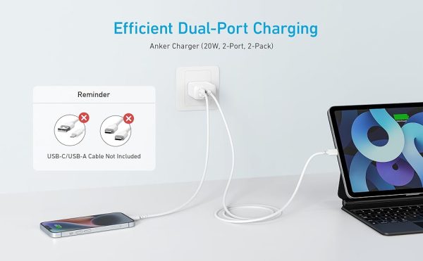 Anker Select Usb-C 20w Charger 2-Port US - A2348J21 - White - OP - Image 4
