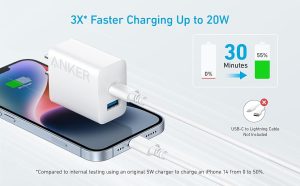 Anker Select Usb-C 20w Charger 2-Port US - A2348J21 - White - OP - Image 3