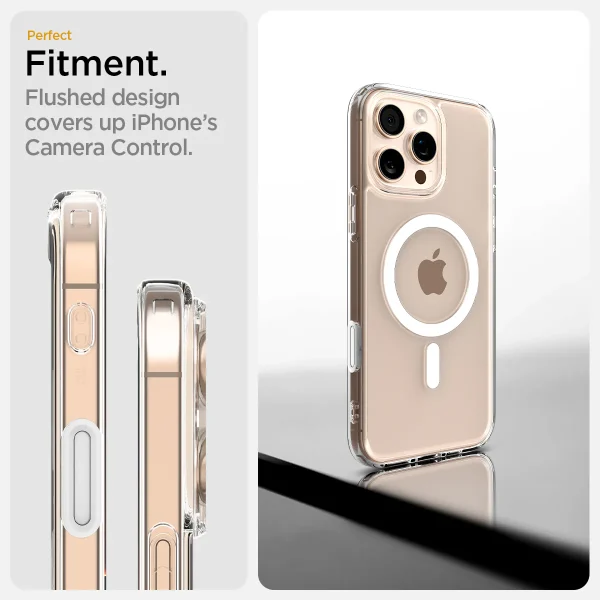 id_iphone16promax_ultrahybrid_t_magfit_white_05 Apple iPhone 16 Pro Max Ultra Hybrid T Case by Spigen - ACS08505 - White - Image 5