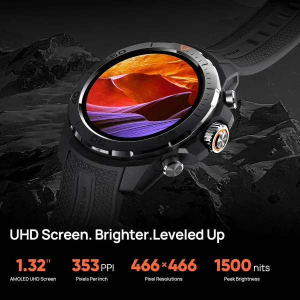 Mibro Gs Explorer Smart Watch - Black - OP - Image 2