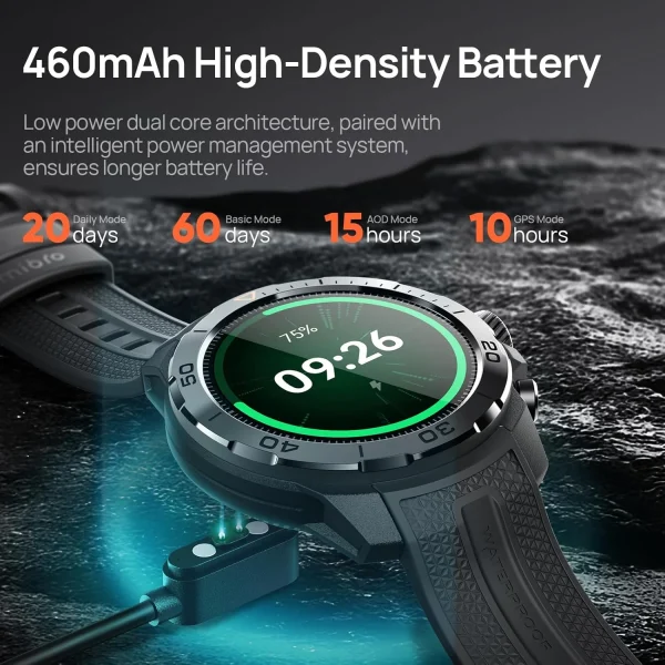 Mibro Gs Explorer Smart Watch - Black - OP - Image 8