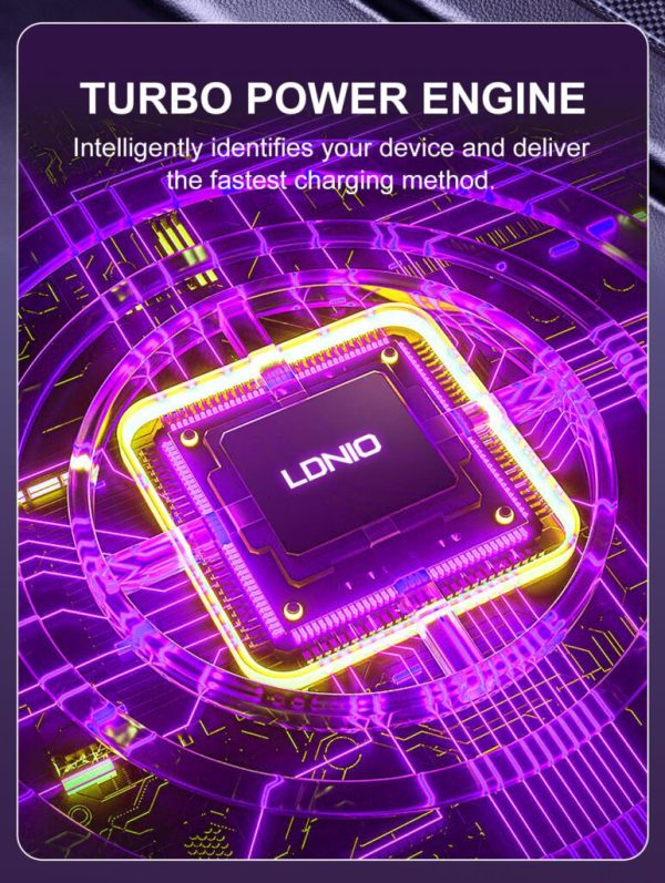 Ldnio C107 30W Wired Type-C OR Lightning Ultra Fast Car Charger - Black - XB - Image 4