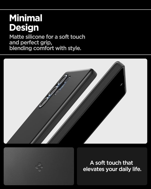 61VvMZNhDFL._AC_SL1500_ Samsung Galaxy S25 Ultra Thin Fit Magfit Case By Spigen - ACS08946 - Matte Black - Image 4