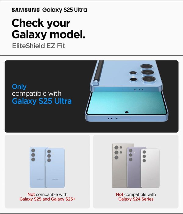 Samsung Galaxy S25 Ultra Elite Shield HD EZ Fit Flexible Film - AFL09083 - 1 Pack - Clear - Image 7