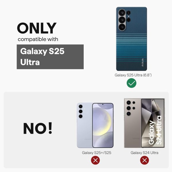 Samsung Galaxy S25 Ultra Pitaka Tactile Woven Case - Moonrise - GC - Image 2