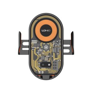Ldnio MA30 15W Wireless Car Charger Phone Holder Fast Wireless Charging Stand - Black - XB - Image 2