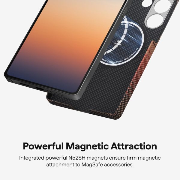 Samsung Galaxy S25 Ultra Pitaka Tactile Woven Case - Sunset - Image 5