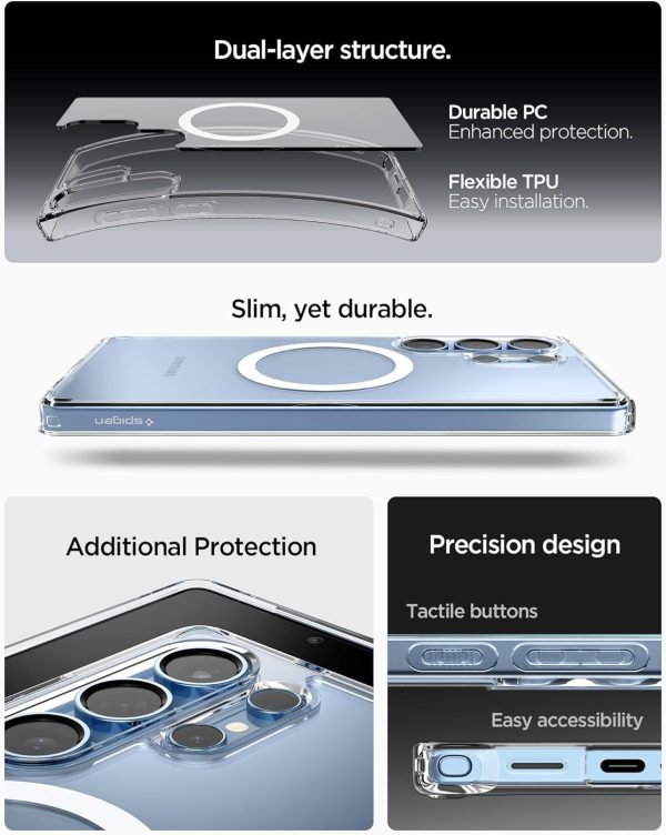 Samsung Galaxy S25 Ultra Case Ultra Hybrid Magfit By Spigen - ACS08956 - White - Image 2