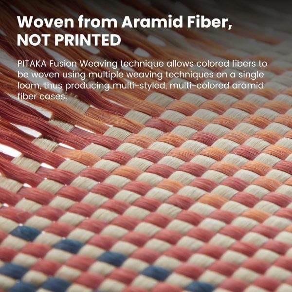 Samsung Galaxy S25 Ultra Pitaka Tactile Woven Case - Sunset - Image 8