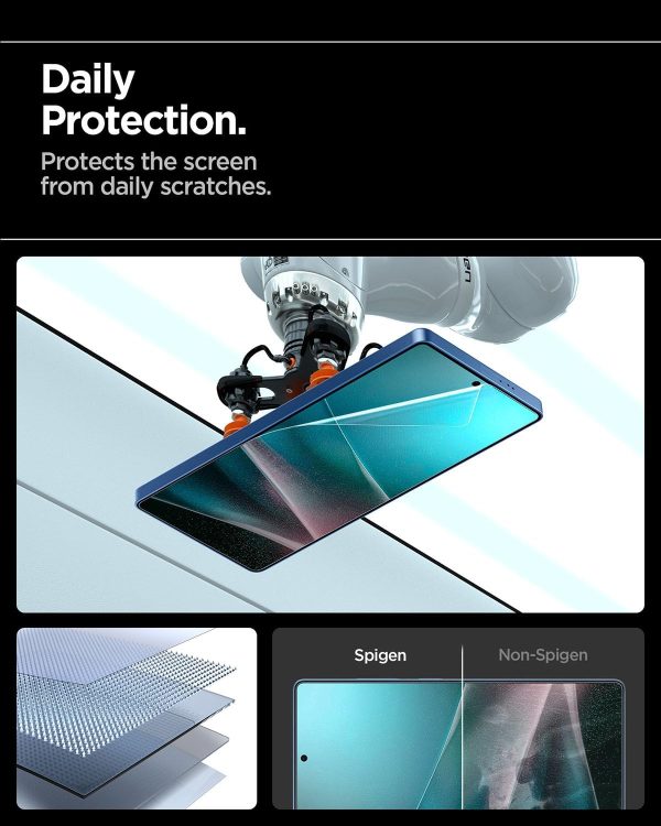 Samsung Galaxy S25 Ultra Elite Shield HD EZ Fit Flexible Film - AFL09083 - 1 Pack - Clear - Image 2