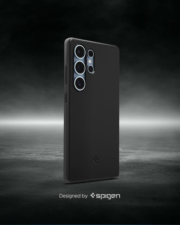 71QJpEPRfqL._AC_SL1500_ Samsung Galaxy S25 Ultra Thin Fit Magfit Case By Spigen - ACS08946 - Matte Black - Image 6