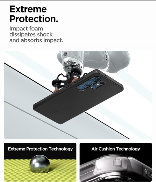 71WEhQAPn-L._AC_SL1500_ Samsung Galaxy S25 Ultra Thin Fit Magfit Case By Spigen - ACS08946 - Matte Black - Image 5