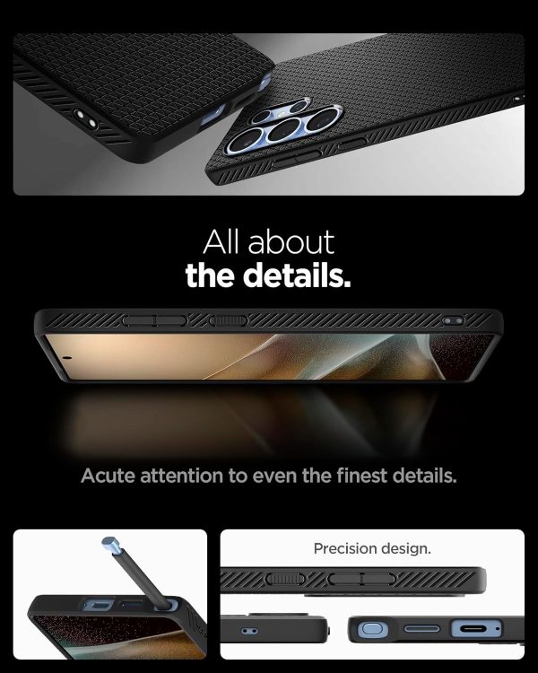 Samsung Galaxy S25 Ultra Liquid Air Case By Spigen - ACS08953 - Matte Black - Image 2