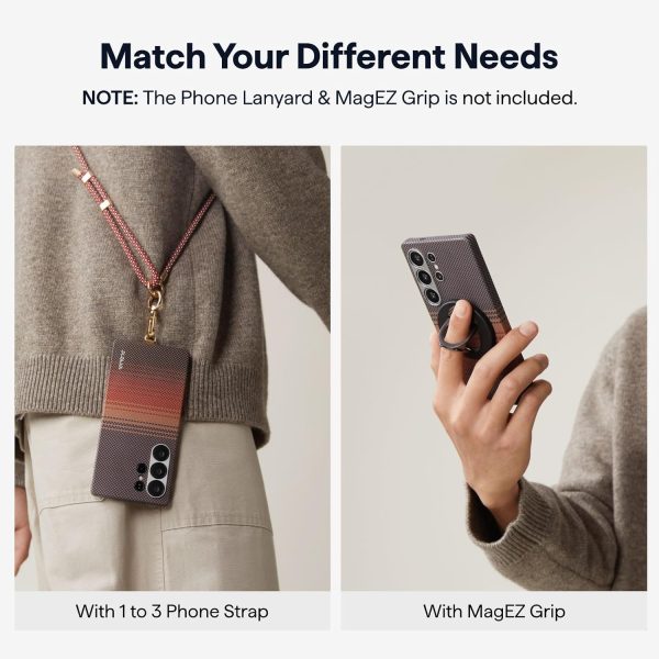 Samsung Galaxy S25 Ultra Pitaka Tactile Woven Case - Sunset - Image 4