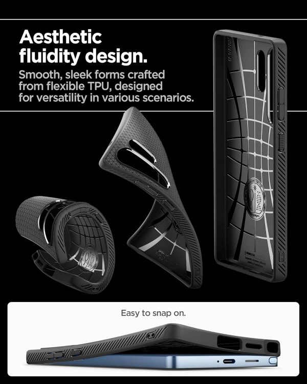 Samsung Galaxy S25 Ultra Liquid Air Case By Spigen - ACS08953 - Matte Black - Image 4