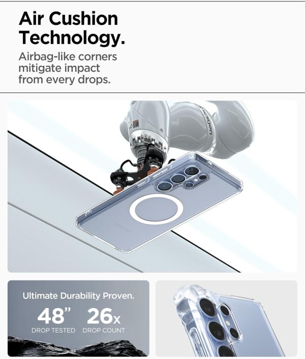 Samsung Galaxy S25 Ultra Case Ultra Hybrid Magfit By Spigen - ACS08956 - White - Image 4