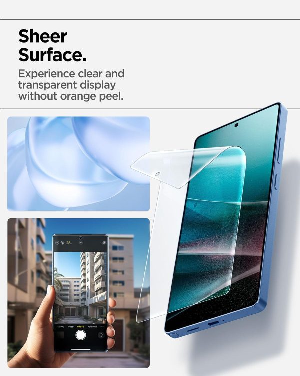Samsung Galaxy S25 Ultra Elite Shield HD EZ Fit Flexible Film - AFL09083 - 1 Pack - Clear - Image 3