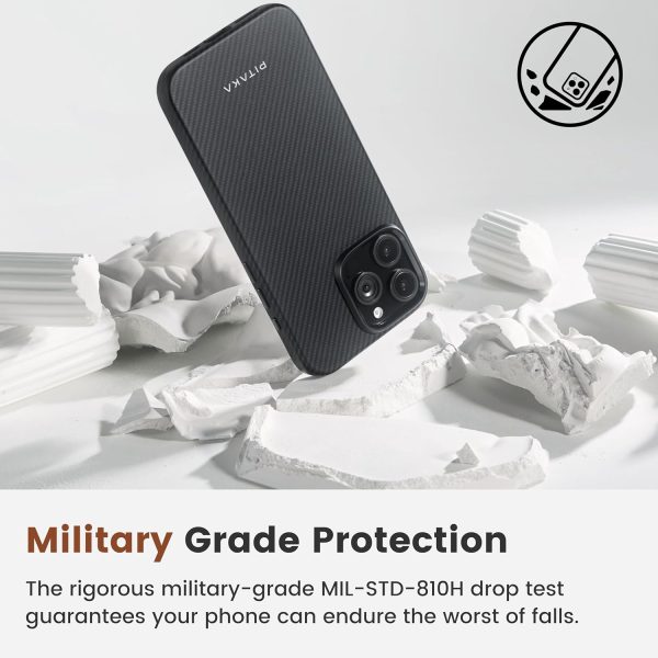 iPhone 16 Pro Max Pitaka Military-Grade Protective Case - Black/Grey - Image 7