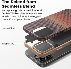 iPhone 16 Pro Max Pitaka Military-Grade Protective Case - Sunset - Image 6