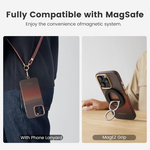 81HYYKJOoCL._AC_SL1500_ iPhone 16 Pro Pitaka Military-Grade Protective Case - Sunset - Image 2