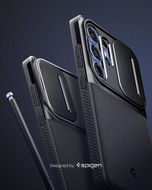 81WFFugsQfL._AC_SL1500_ Samsung Galaxy S25 Ultra Optik Armor Case By Spigen - ACS08969 - Black - Image 6
