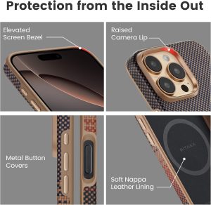 iPhone 16 Pro Max Pitaka Military-Grade Protective Case - Sunset - Image 5