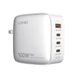 Ldnio Q408 100W 4-Port USB PD Charger US/UK/EU Plug Included - White - XB