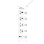 Ldnio SC4408 4 AC Outlets Universal Power Strip EU Plug - White - XB