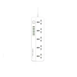 Ldnio SC5614 5 AC Outlets Universal Power Strip EU Plug - White - XB