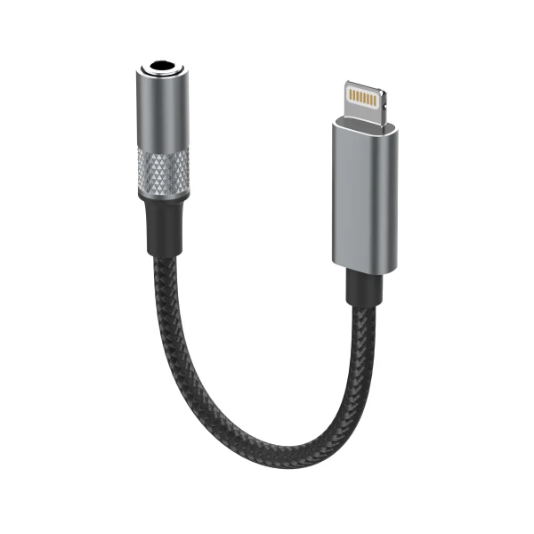 LdnioLSY80iLightningto3.5mmAudioAdapterCableGrey Ldnio LSY80i Lightning to 3.5mm Audio Adapter Cable Best Price in Pakistan