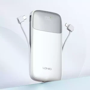 Ldnio PQ20 20000mAh 22.5W fast charging Power Bank - White - XB - Image 2