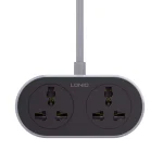 Ldnio SC2018 2 AC Outlet Universal Extension Power Socket 5m EU Plug - Black - XB