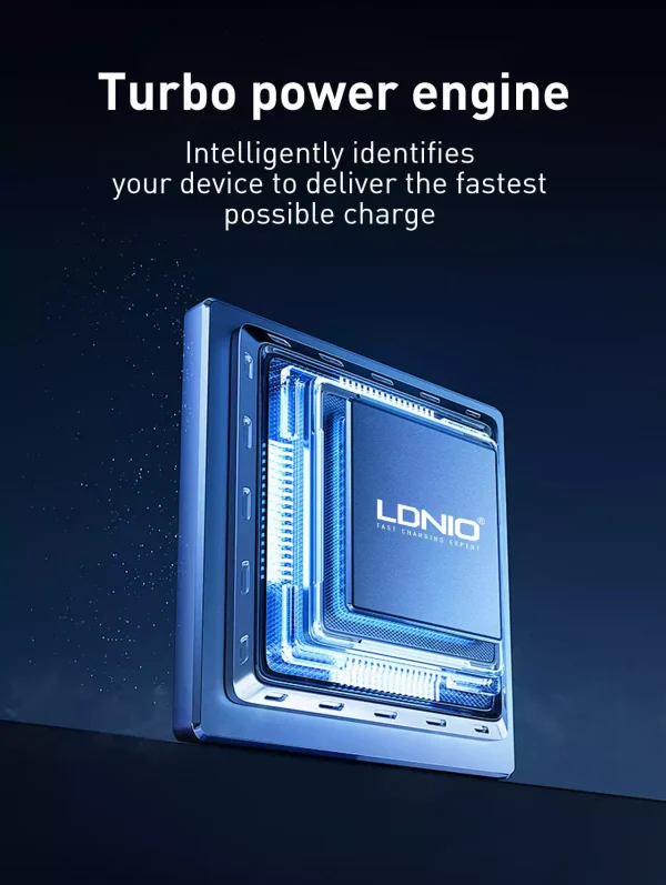 Ldnio WL02 5 IN 1 Desktop Wireless Charging Station - Black - XB - Image 4