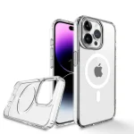 Aukey iPhone 15 Pro Max 6.7-inch Clear View Transparent Magnetic Clear Phone Case Compatible with MagSafe - PC-TM10D - OP