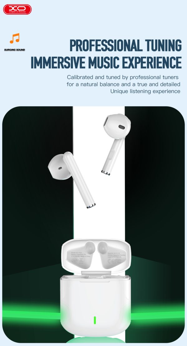 XO X20 Square Ring TWS Bluetooth Earbuds - Black - GC - Image 6