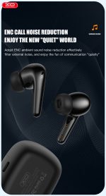 XO G8 Dual Mic ENC Noise Canceling TWS Wireless Earbuds - White - GC - Image 4