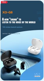 XO G8 Dual Mic ENC Noise Canceling TWS Wireless Earbuds - White - GC - Image 6
