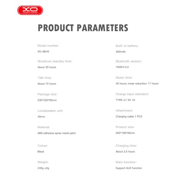 5ee591b5aa289b6fcdc3ecdfa808778f XO BE40 Magic God Bluetooth Headphones - Black - GC - Image 2