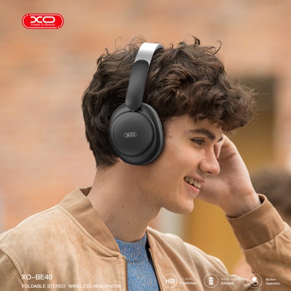 5ef3e333c4f404fd1ae6ccfe7b3078d9 XO BE40 Magic God Bluetooth Headphones - Black - GC - Image 3