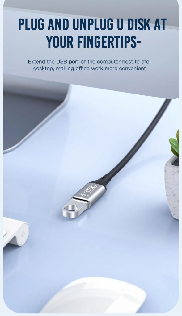 XO NB220 3.0 USB to USB Data Cable 3M - Black - GC - Image 2