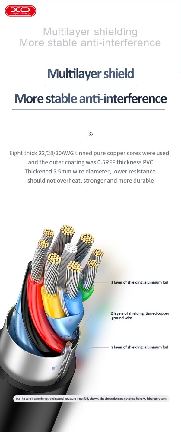 XO HUB012B 4 in 1 TYPE-C Multifunctional Docking Station - Silver - GC - Image 2