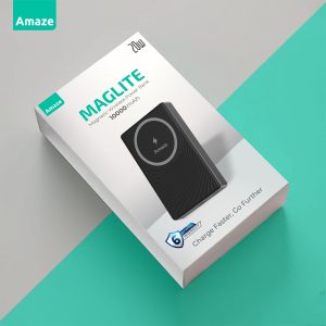 Amaze A245 Maglite Wireless Power Bank 10000mAh 20W - Grey - BIS - Image 2